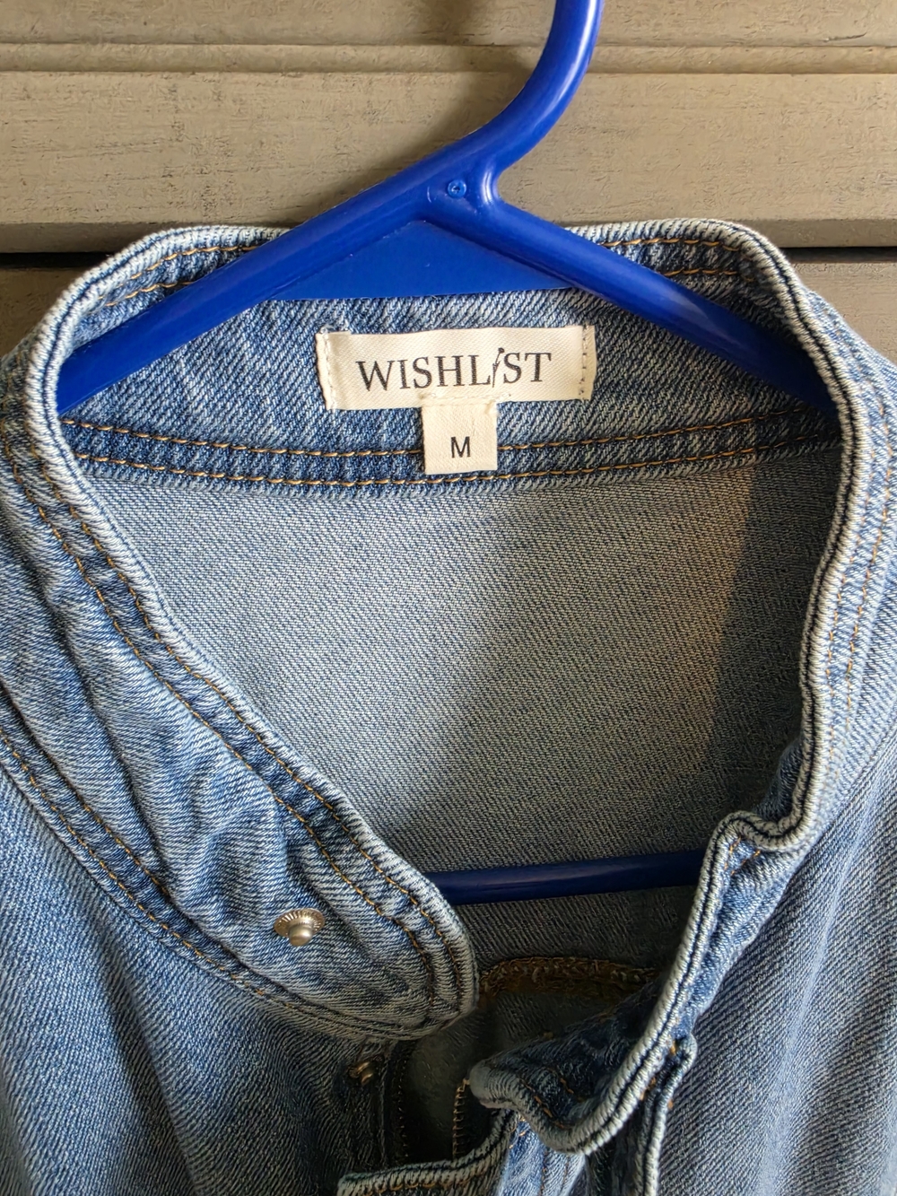 WISHLIST Light Wash Denim Vest - Picture 3 of 3